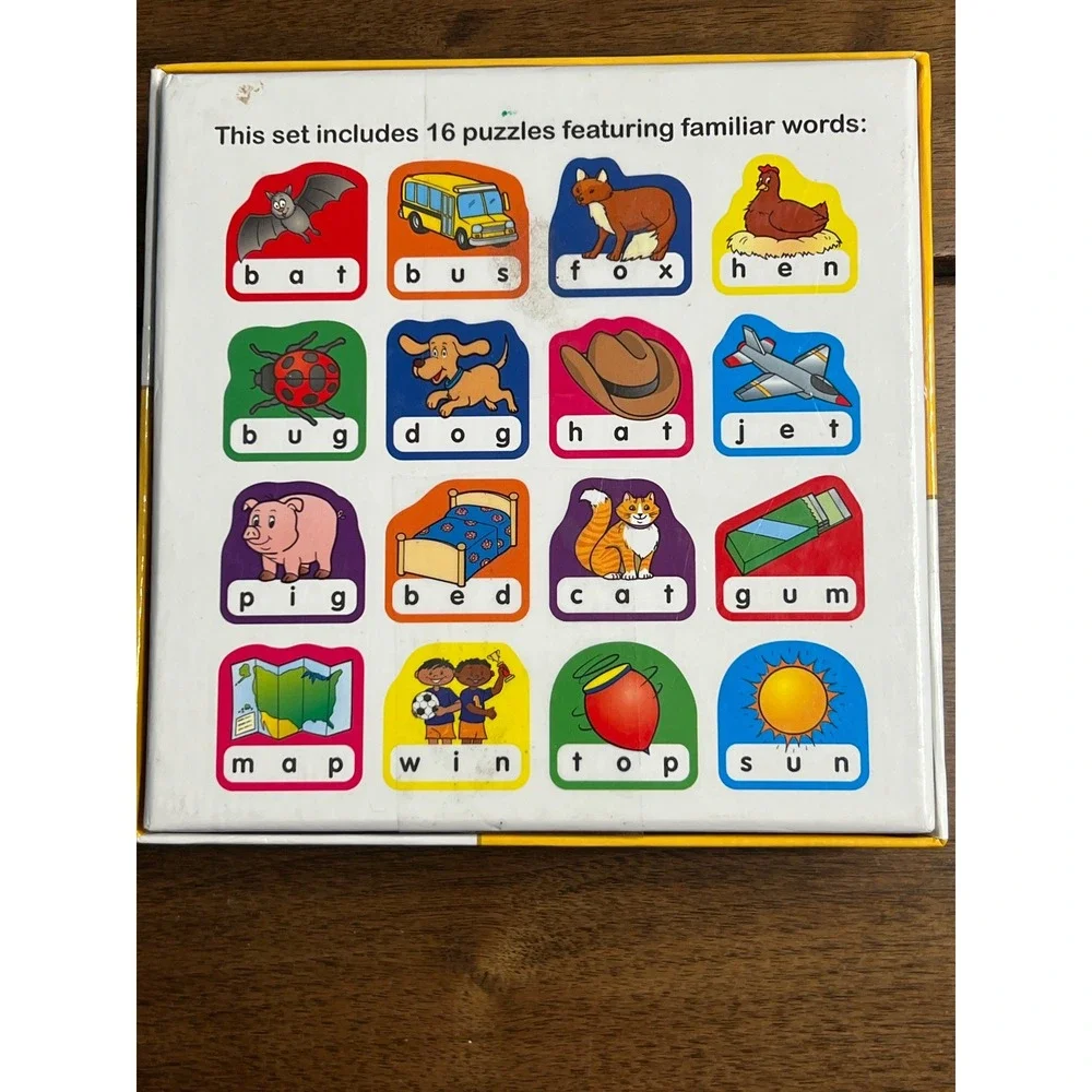 Lakeshore Word Building Puzzles 3-Letter Phonics Spelling Game Ages 4+ JJ466